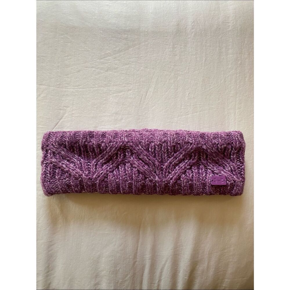 Under Armour Purple Knit Headband with Branded Logo